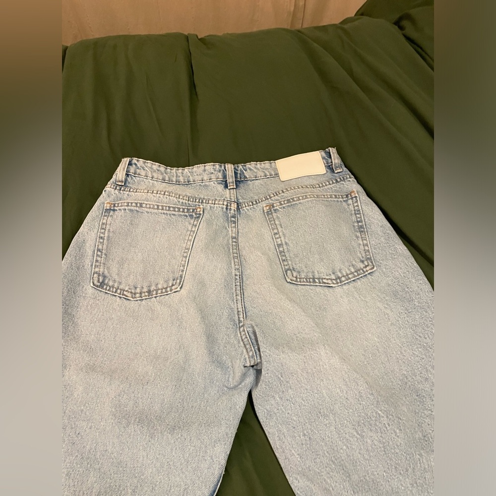 Zara High Rise Straight Leg Jean